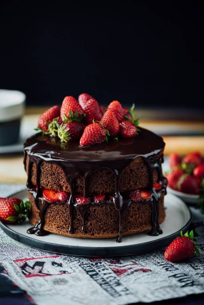 Strawberry Chocolate cake